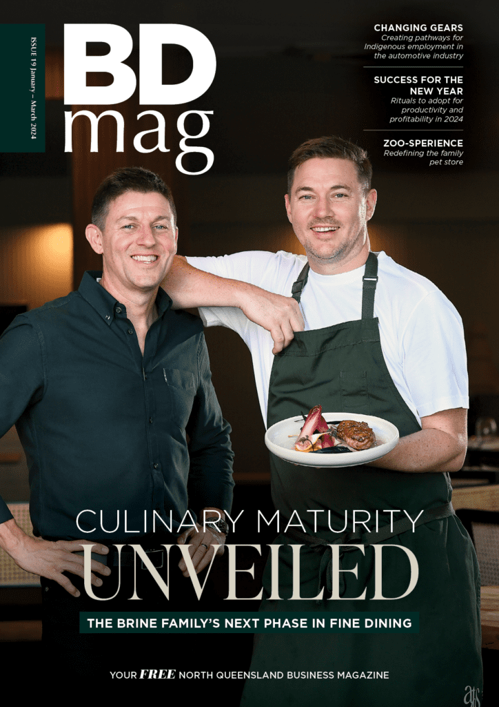 BDmag Jan to Mar 2024 Issue 19 Front Cover featuring Mark Brine and Michael Brine of A Touch of Salt