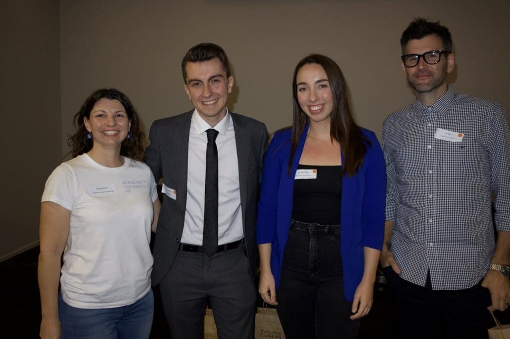 A picture of Julie Johnston from Creative Concepts, Lawrence Jeffcoat from 7news Townsville, Lily Nothling from ABC North Queensland and CK from Triple Me Townsville