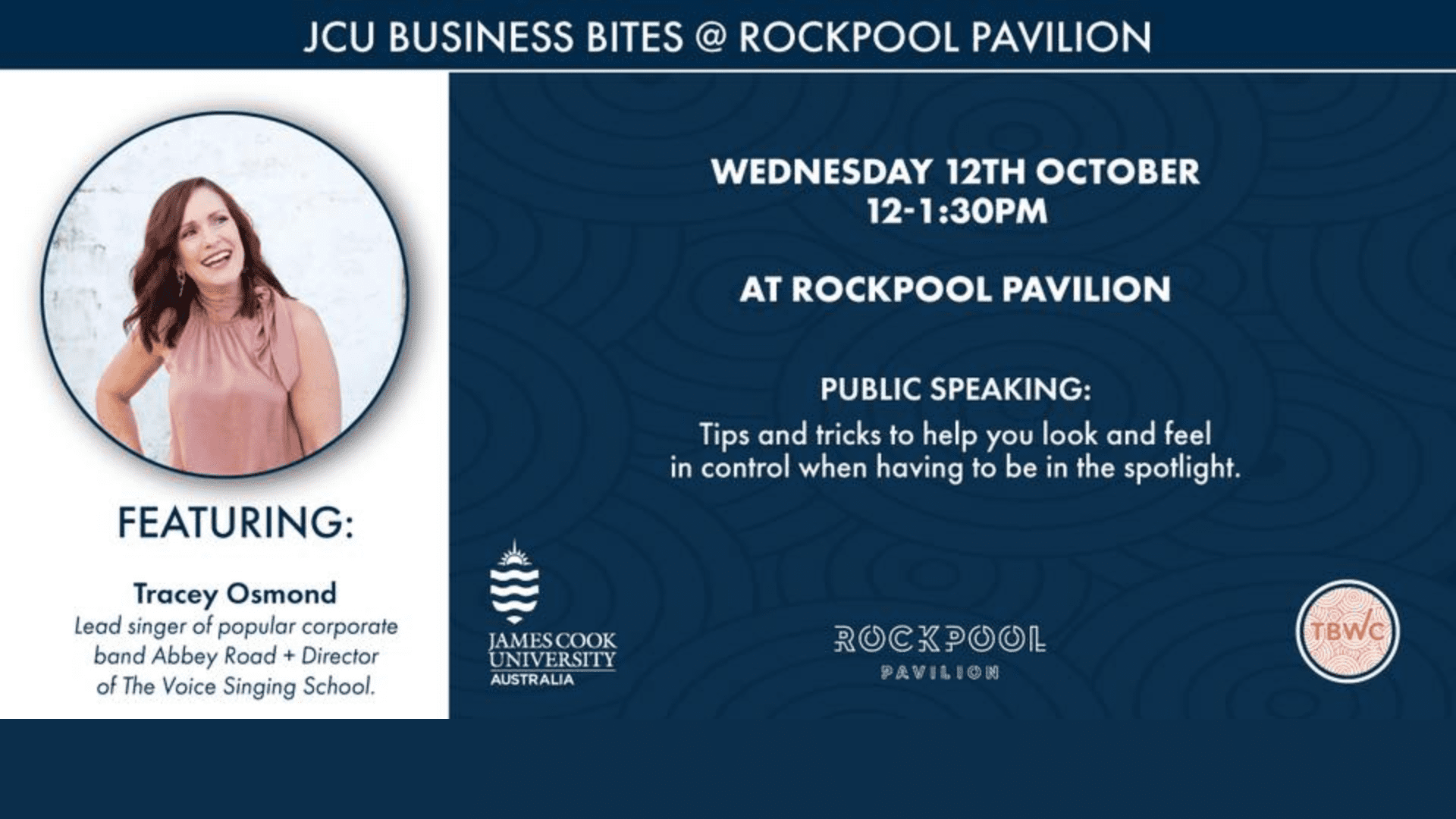 Event header for JCU Business Bite