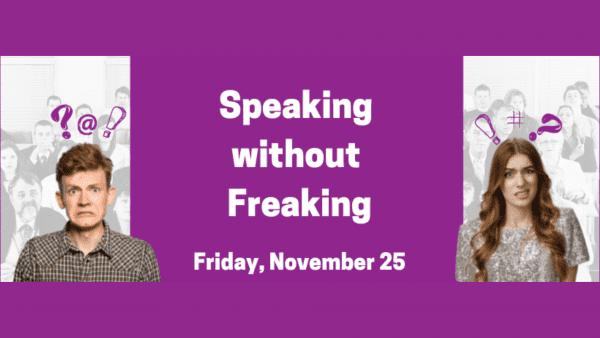 Speaking without Freaking workshop 25 Nov 2022