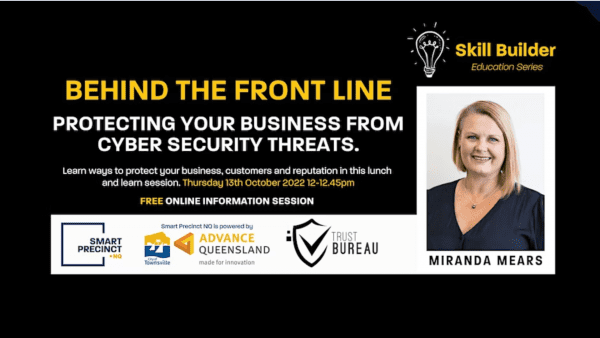 Event header - Behind the Front Line, Protecting your business from the Cyber Security Threats