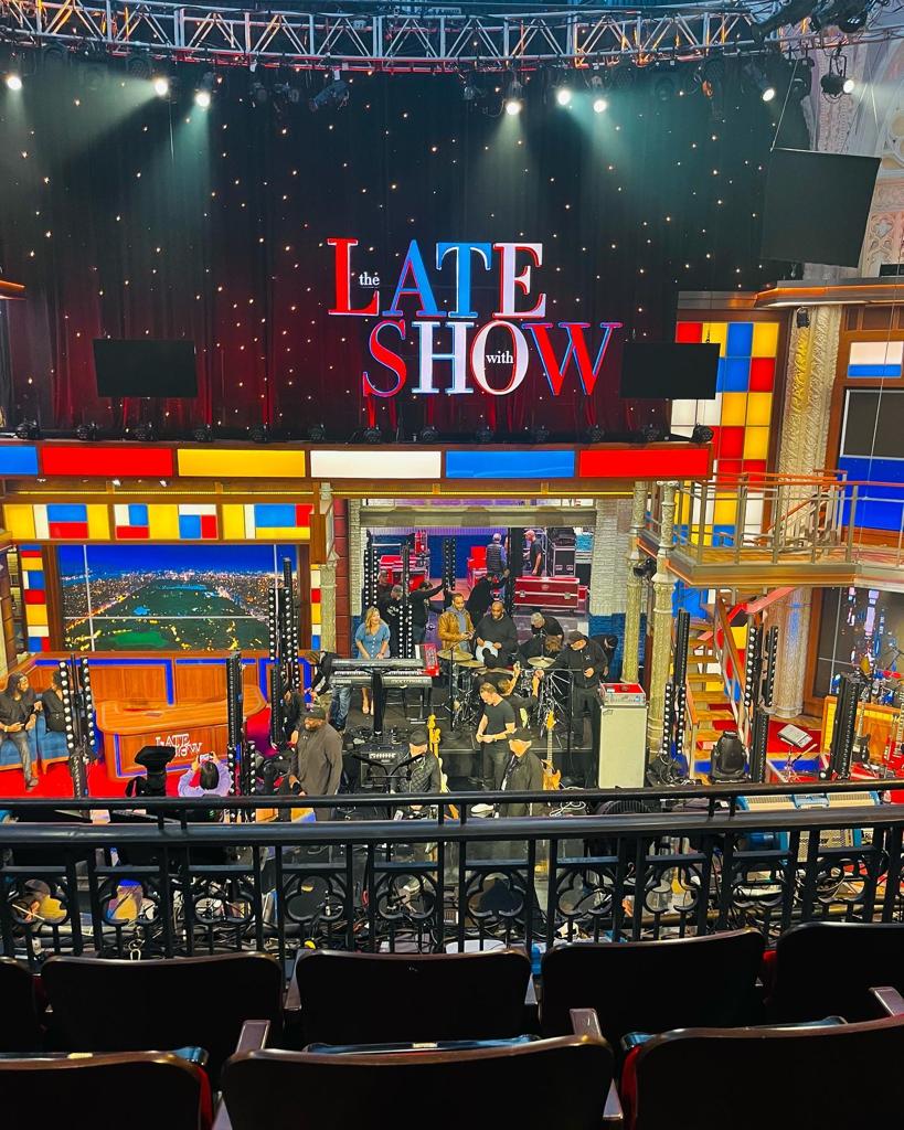 The Late Show set