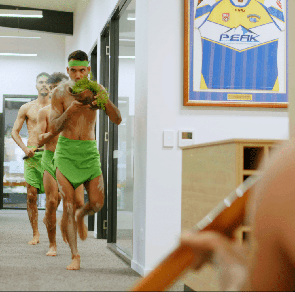 Wulgurukaba Walkabouts smoking ceremony at Peak ARE