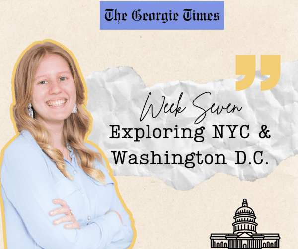 Georgie's blog header - Week Seven: Exploring NYC & Washington DC