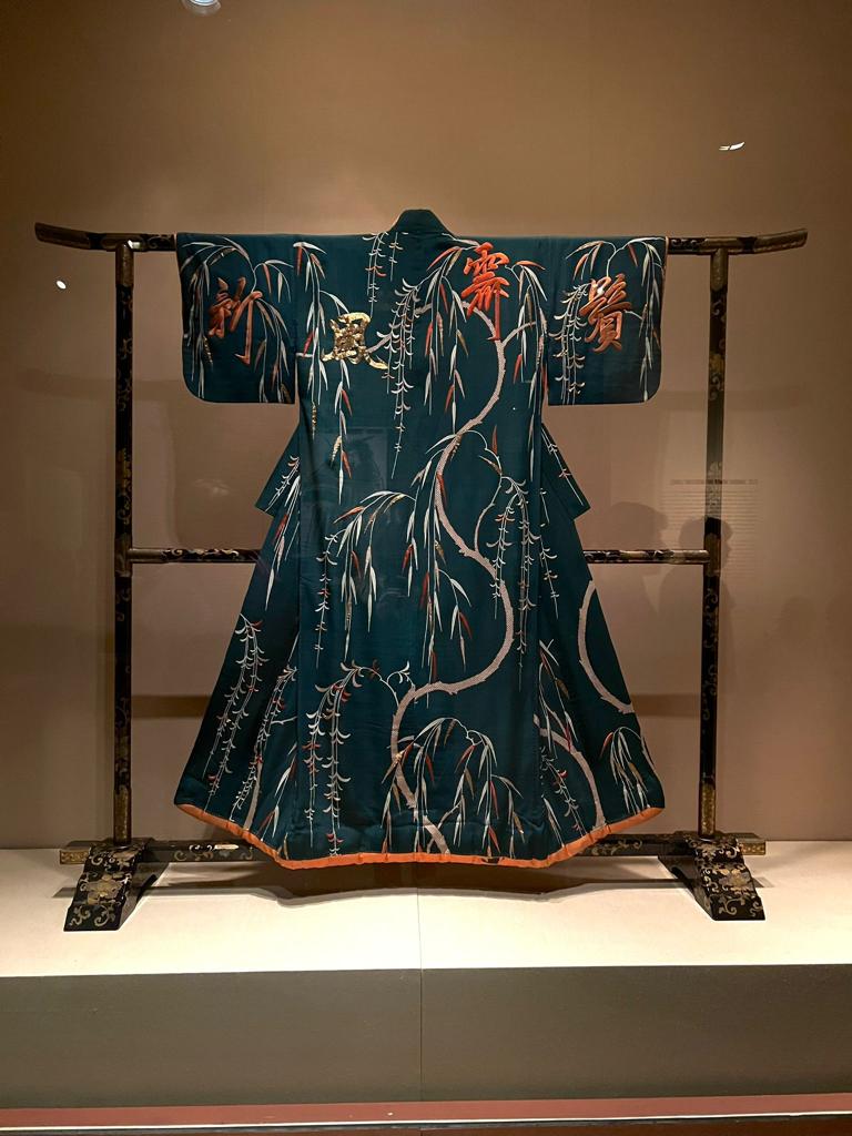 Detailed kimono as part of MET exhibition