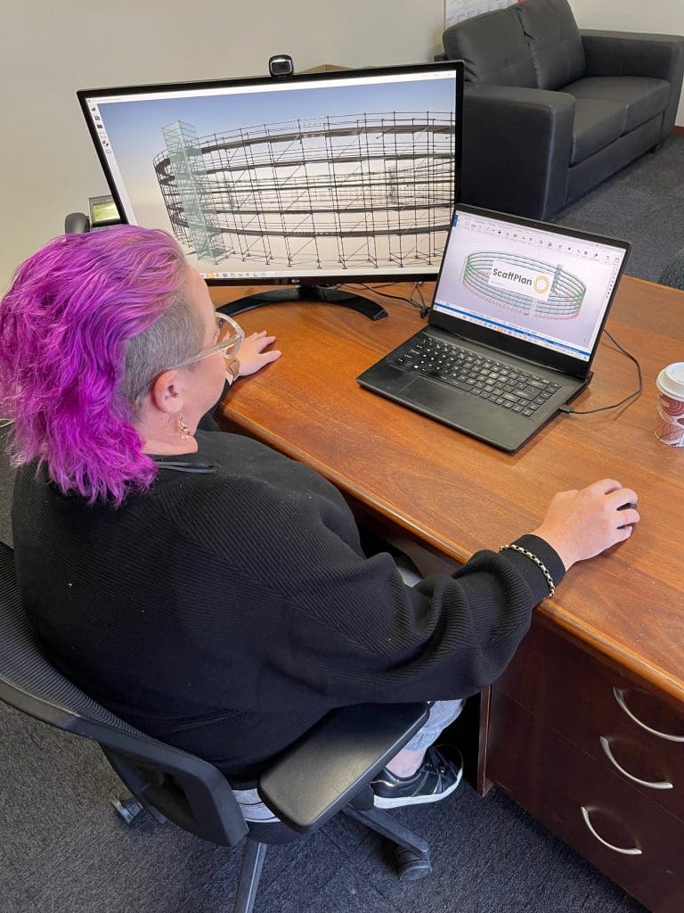 Aimee Schafer using ScaffPlan software