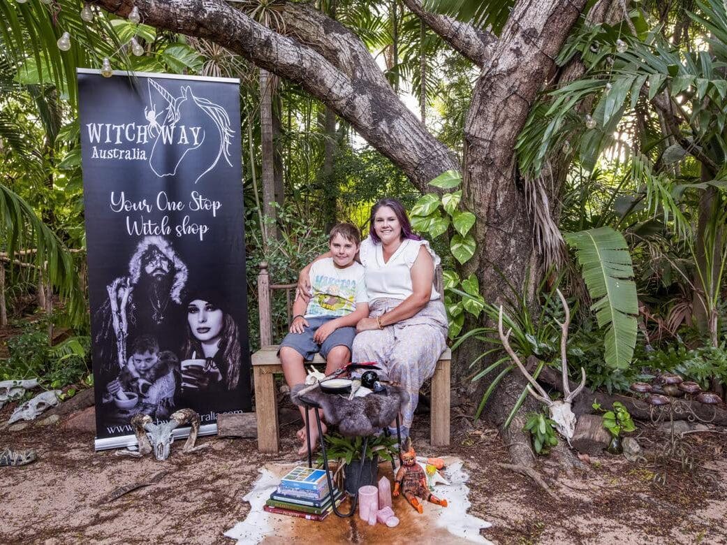 Fiona Ramage's daughter, Kristan, and grandson Oliver, are also a part of Witch Way Australia.