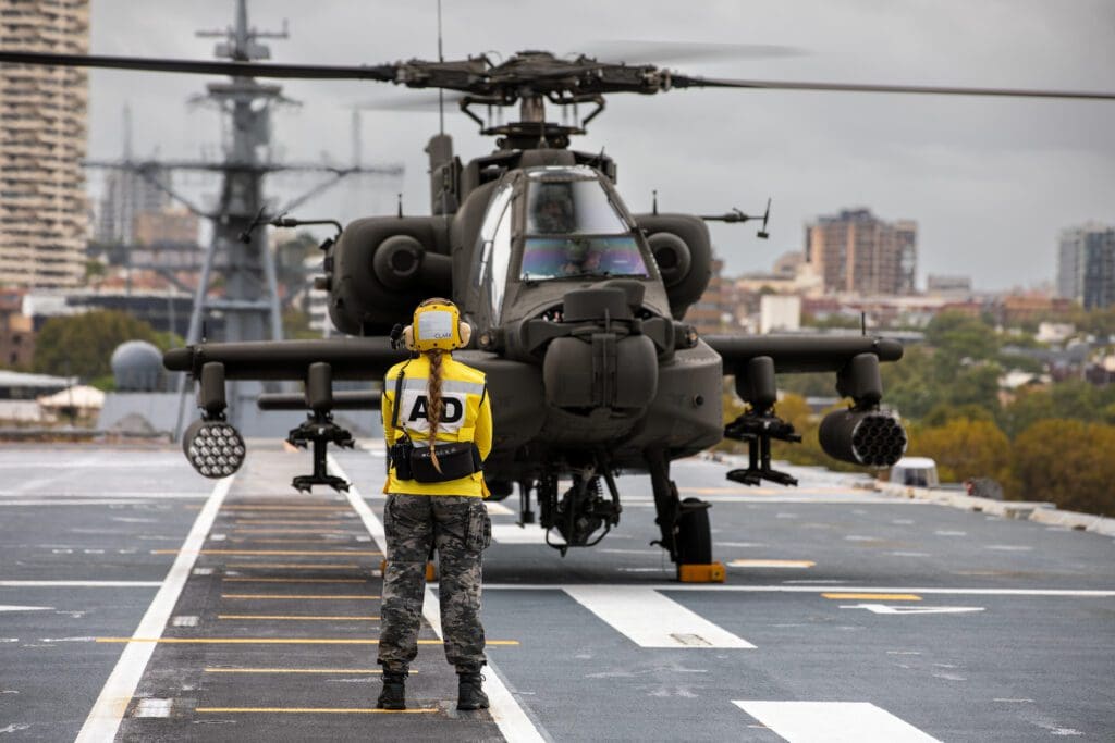 AH-64E Apache lands on HMAS Canberra | Strengthening the Future of Northern Australia | BDmag July 2023