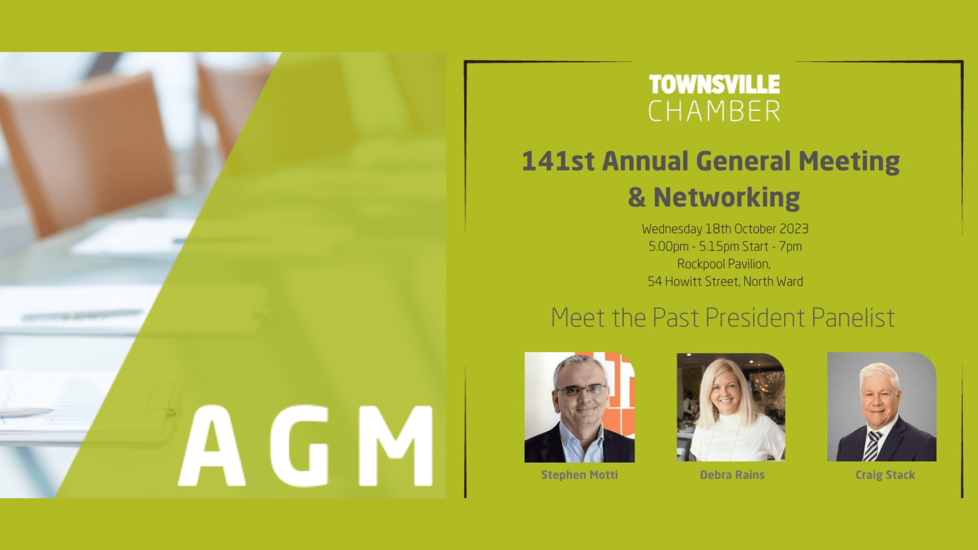 BDmag Upcoming Events Listing: Townsville Chamber of Commerce 141st Annual General Meeting 2023
