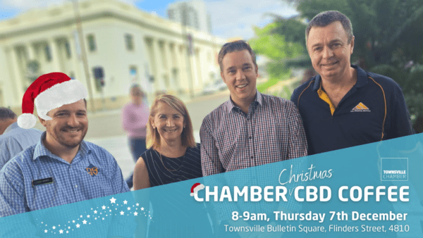Townsville Chamber Coffee - CBD. Last event for 2023 - 7 December 8am-9am, Townsville Bulletin Square, Flinders Street. BDmag Upcoming events, Dec 2023