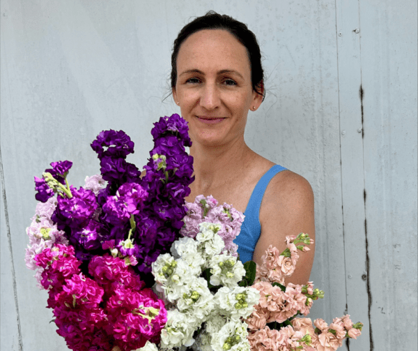 Katy Jensen, owner of Pick a Posy Florist Boutique, Townsville. BDmag "5 Minutes With..." November 2023