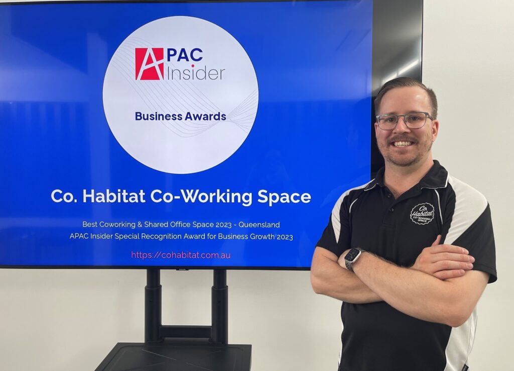 Josh Roberts, owner of Co. Habitat Co-Working Space in Townsville. International Recognition For Local Business | BDmag December 2023