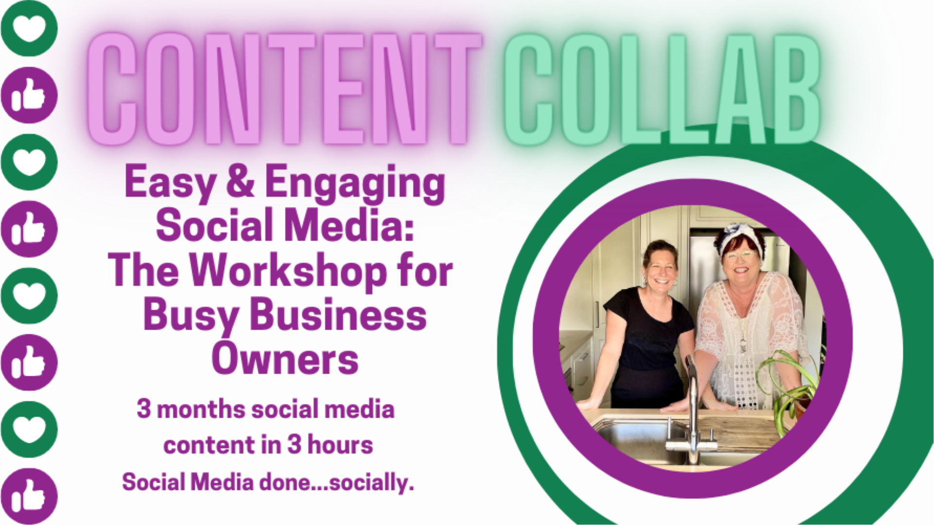 Event header for social media workshop.
