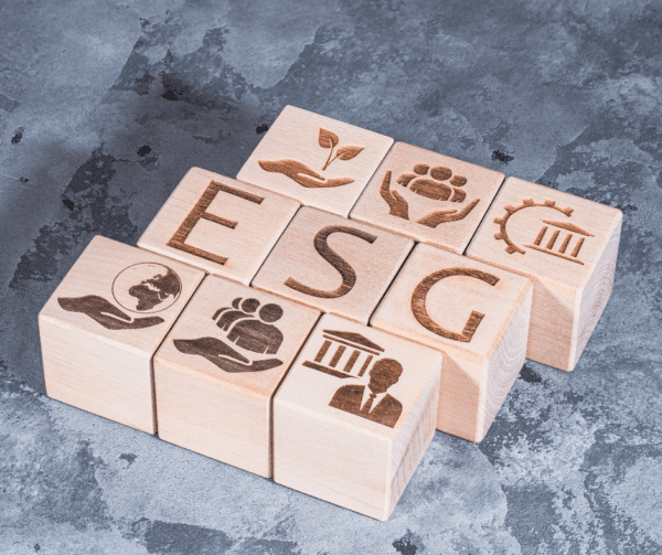 ESG blocks Stock image