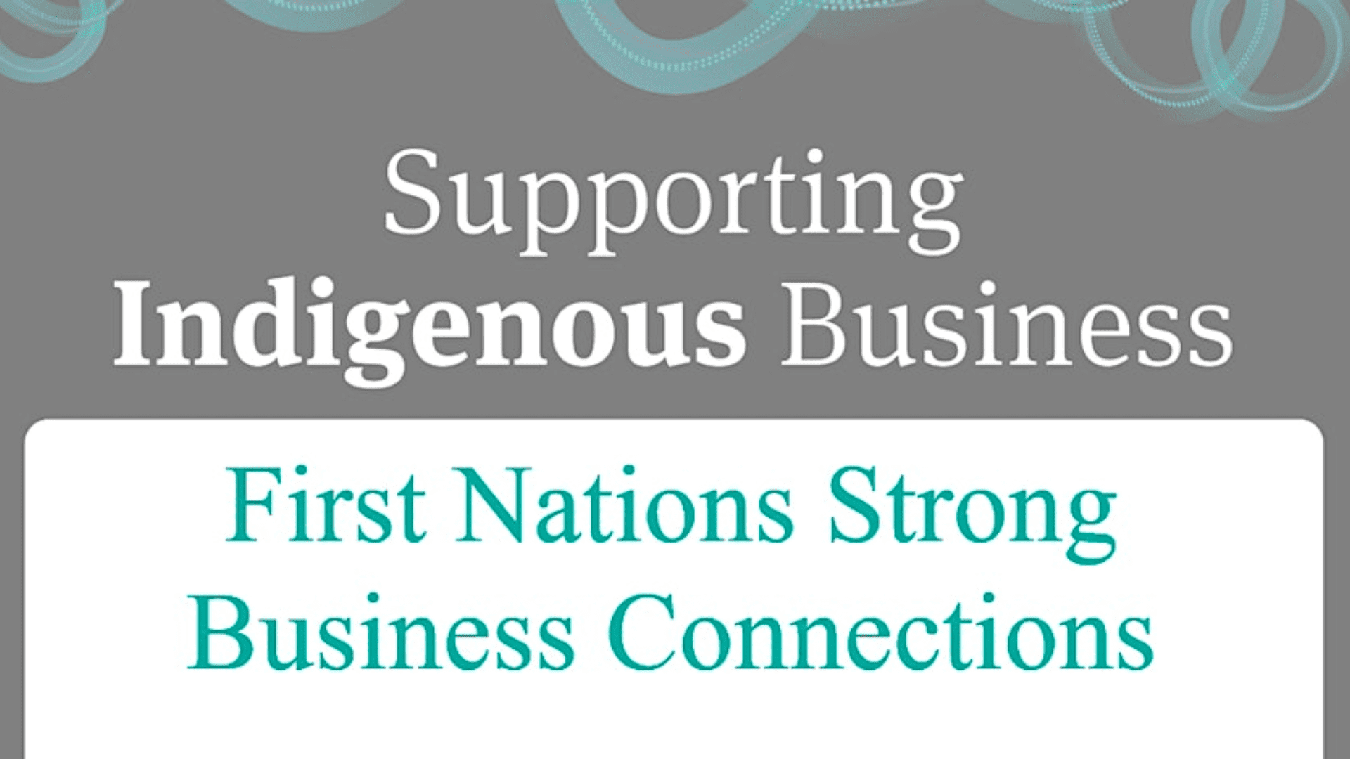 First Nations Strong Business Connections - Morning Session. BDmag event headers 2024.