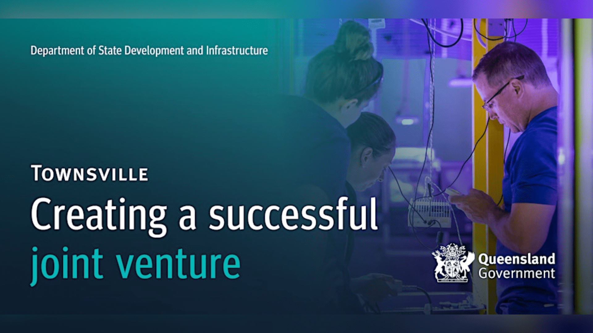 Creating a successful joint venture. Department of State Development and Infrastructure. BDmag event headers 2024.