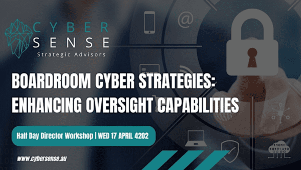 Boardroom Cyber strategies. Cyber sense. Bdmag event headers 2024