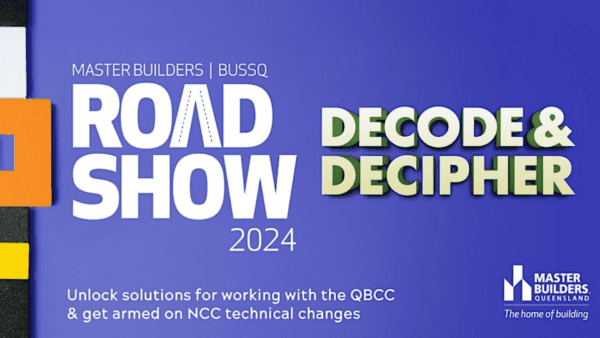Master builders roadshow event header. BDmag event headers