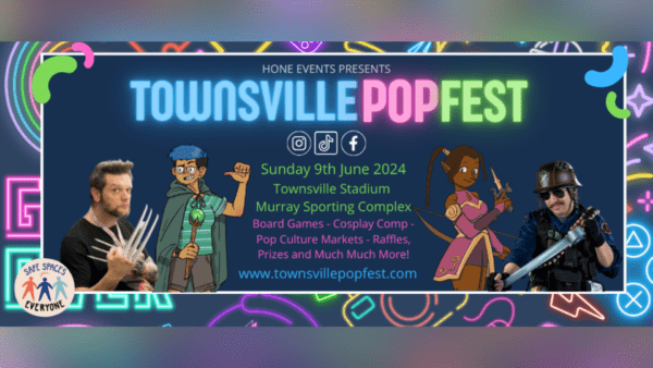Townsville Pop Fest. BDmag event header 2024