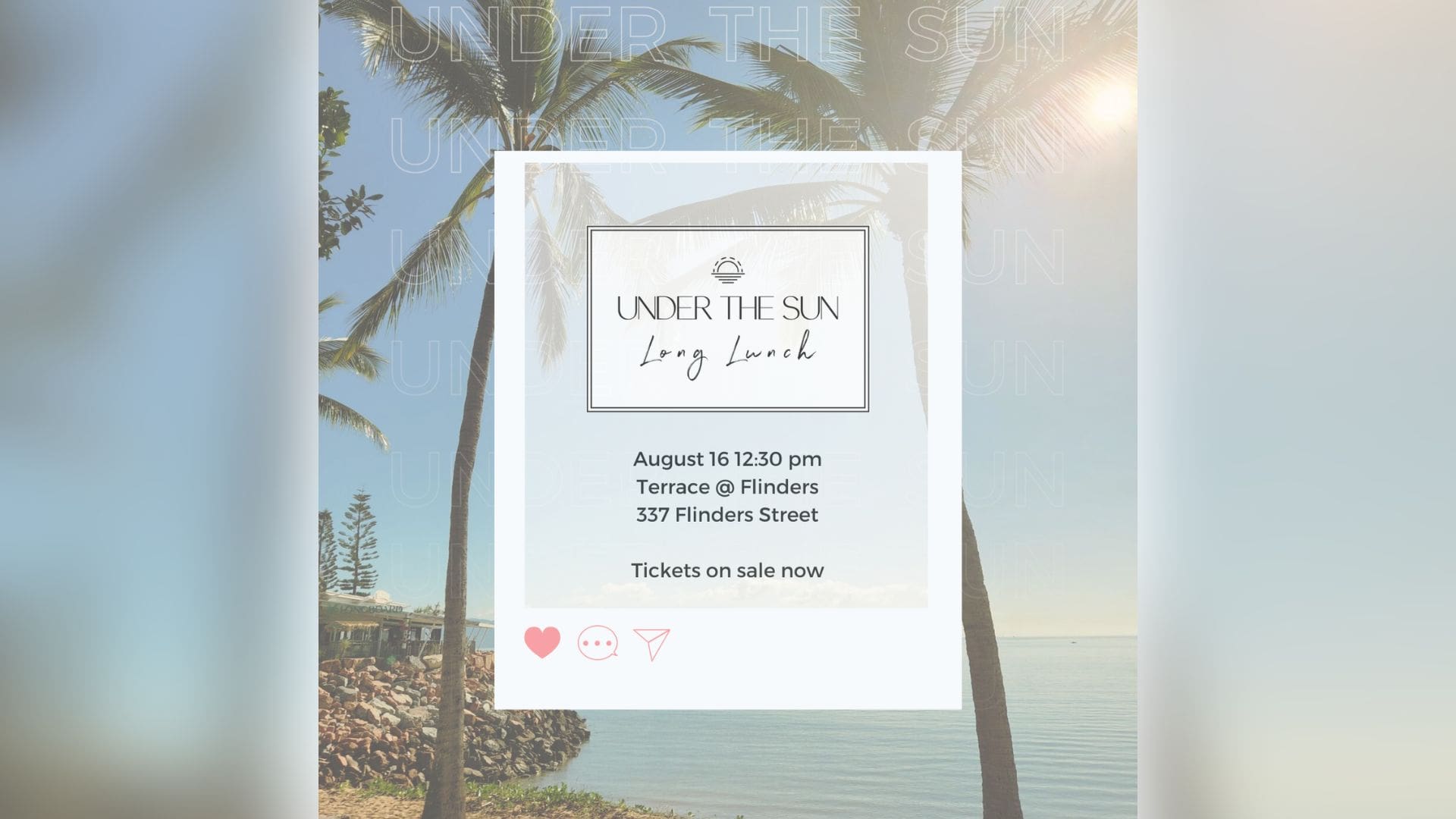 BDmag event headers 2024. Under the Sun - Long Lunch